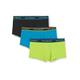 Emporio Armani Men's Underwear 3-Pack Trunk Core Logoband, Lime/Black/Ocean, L