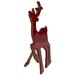 Northlight Seasonal 8" Glossy Red Standing Reindeer Christmas Decoration Wood in Brown | 8 H x 3 W x 5.5 D in | Wayfair NORTHLIGHT LK26774