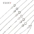 CLUCI – collier en argent Sterling 925 pour femmes chaîne avec fermoir à ressort pour pendentif