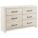 Cambeck Whitewash 6-drawer Dresser