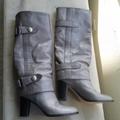 Coach Shoes | Coach Boots - Grey / Gray With Buckles | Color: Gray/Silver | Size: 7