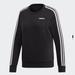 Adidas Tops | Adidas Essentials 3-Stripes Sweatshirt | Color: Black/White | Size: M