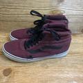 Vans Shoes | 9.5 Men Vans Burgundy Black One Hole In Left Shoe | Color: Black | Size: 9.5