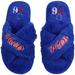 Women's FOCO Philadelphia 76ers Script Cross Slide Slippers