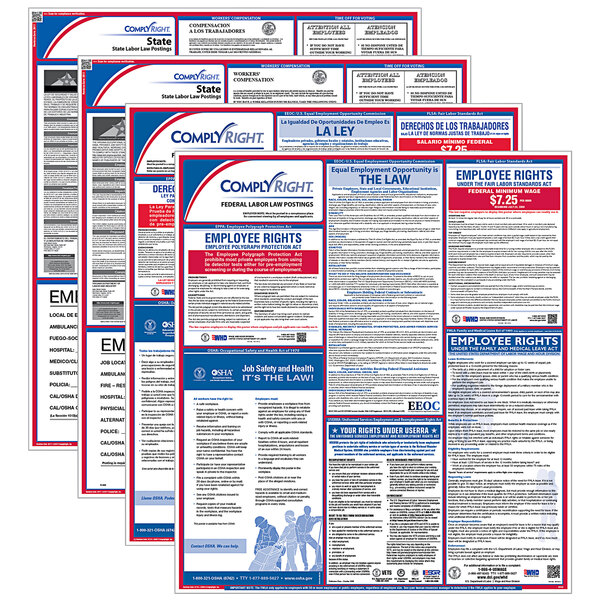 ComplyRight Bilingual Federal / State 1 Year Labor Law Poster Service - Connecticut, Administrative