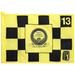 PGA TOUR Event-Used #13 Checkered Pin Flag from The NFL Golf Classic on May 27th to June 2nd 2002