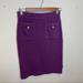 Anthropologie Skirts | Anthropologie Vanessa Virginia Purple Gold Pencil Midi Knit Skirt | Color: Purple | Size: Xs