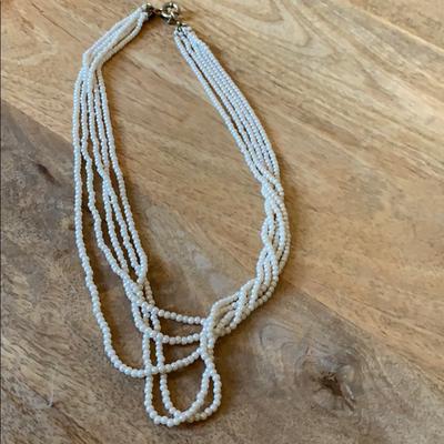J. Crew Jewelry | Jcrew Tiny Pearl Like Beads, 5 Strands In One | Color: Tan/Brown | Size: 11” Length