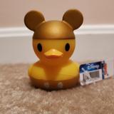 Disney Toys | Disney Gold Mickey Mouse Rubber Duck Duckz | Color: Gold/Yellow | Size: Osbb