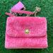 Kate Spade Bags | Kate Spade Natalia Foux Fur Small Flap Crossbody | Color: Gold/Pink | Size: Small