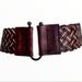 Anthropologie Accessories | Brown Leather Stretch Belt-Medium | Color: Brown/Tan | Size: Medium