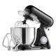 Kapplico Powerful 2200W Electric Food Stand Mixer with Large 7L Bowl, 3 Attachments included - Dough Hook, Whisk and Egg Beater, Splash Guard, 6 Speeds, Black | 2 Year Warranty