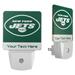 New York Jets Personalized 2-Piece Nightlight Set