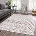 Tigris TGS-2333 5'3" x 7' Contemporary,Transitional Ivory/Colorful/Gray Area Rug - Hauteloom