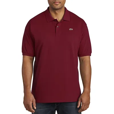 Must Have Big & Tall Lacoste Classic Pique Polo Shirt - Bordeaux - Size 2XT from | AccuWeather Shop