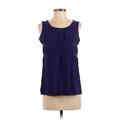 Ann Taylor LOFT Outlet Sleeveless Blouse: Purple Tops - Women's Size X-Small