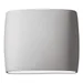 Justice Design Group Ambiance Oval Outdoor Downlight Wall Sconce - CER-8850W-CONC