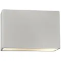 Justice Design Group Ambiance Rectangular ADA Outdoor Wall Sconce - CER-5640W-BKMT-LED1-1000