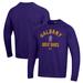 Men's Under Armour Purple SUNY Albany Great Danes All Day Fleece Pullover Sweatshirt