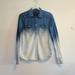 American Eagle Outfitters Tops | Aeo Womens Long Sleeve Button Down Jeans Shirt 100% Cotton | Color: Blue/White | Size: M