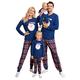 Christmas Matching Family Pyjamas Blue Mum and Daughter Matching Clothes Family Christmas Pyjamas Set Christmas Pyjamas Kids