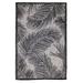 "Liora Manne Carmel Fronds Indoor/Outdoor Rug Black 3'3"" x 4'11"" - Trans Ocean CRE45847448"