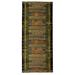 "Liora Manne Marina Tribal Stripe Indoor/Outdoor Rug Green 1'11"" x 4'11"" - Trans Ocean MNAR5805706"