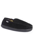 MUK LUKS Corduroy Moccasin Flannel Lining - Mens S Sizes 7-8.5 Black Slipper Medium