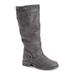 LUKEES by MUK LUKS Bianca Briana Boot - Womens 7 Grey Boot Medium