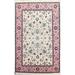 Vegetable Dye Floral Aubusson Wool Area Rug Hand-knotted Office Carpet - 6'1" x 9'6"