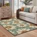 Style Haven Malta Overscale Floral Blue/Brown Indoor-Outdoor Rug