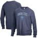 Men's Heathered Navy Sonoma State Seawolves The Champ Tri-Blend Pullover Sweatshirt