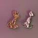 Disney Accessories | 2 Dog Pins-Dalmatian Pin And Pluto Pin | Color: Gold/Silver | Size: Os