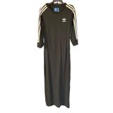 Adidas Dresses | Adidas 3/4 Sleeve Long Dress Size Uk 8 Us 34 (Xs-S) | Color: Black/White | Size: Xs