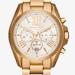 Michael Kors Accessories | New Michael Kors Gold Oversized Bradshaw Watch | Color: Gold | Size: 36mm Case