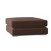 Bernhardt Dawkins 40.5" Wide Square Standard Ottoman Scratch/Tear Resistant/Genuine Leather in Brown | 18 H x 40.5 W x 40.5 D in | Wayfair