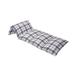 East Urban Home English Tartan Motif Old Fashioned Cultural Display Outdoor Cushion Cover Polyester in Pink/Gray | 27 W x 88 D in | Wayfair