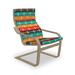 East Urban Home Ethnic Ornamental Indoor/Outdoor Seat/Back Cushion Polyester in Blue/Brown/Green | 1.57 H x 21.26 W x 48 D in | Wayfair