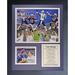 Legends Never Die Tom Brady 4 Time Super Bowl Champ Framed Memorabilia Paper in Blue | 15.5 H x 12.5 W x 1 D in | Wayfair 11823U