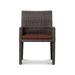 Latitude Run® Marfik Patio Dining Chair w/ Cushion Wicker/Rattan in Brown | 34.75 H x 24 W x 23.5 D in | Wayfair 0DB78495372944FDB52A3ABEAC37FCD8