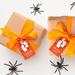 Koyal Wholesale Ghosts & Bats Paper Disposable Gift Bags in Black/Orange | Wayfair A3PP06425