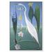Oliver Gal Bird in a Garden - Painting Canvas in Blue/Green/White | 30 H x 20 W x 1.5 D in | Wayfair 41204_20x30_CANV_WFL