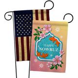 Ornament Collection 2-Sided Polyester 1'5 x 1 ft. Garden Flag in Blue/Red | 18.5 H x 13 W in | Wayfair OC-FR-GP-192512-IP-BOAA-D-US21-OC