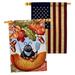 Ornament Collection 2-Sided Polyester 3'3 x 2 ft. House Flag in Blue/Red/White | 40 H x 28 W in | Wayfair OC-HA-HP-192671-IP-BOAA-D-US21-OC