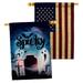 Ornament Collection 2-Sided Polyester 3'3 x 2 ft. House Flag in Black/Blue/Red | 40 H x 28 W in | Wayfair OC-HO-HP-192287-IP-BOAA-D-US20-OC
