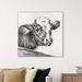 Oliver Gal Head of a Cow - Graphic Art on Canvas Metal | 40 H x 40 W x 2 D in | Wayfair 40847_40x40_CANV_WFL