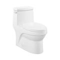 Swiss Madison Virage 1.28 GPF Elongated One-Piece Toilet Seat Included in White | Wayfair SM-1T123