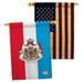 Breeze Decor Luxembourg 2-Sided Polyester 3'3 x 2'3 ft. House Flag in Black/Red/Yellow | 40 H x 28 W in | Wayfair BD-CY-HP-108199-IP-BOAA-D-US14-BD