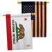 Breeze Decor Home Decor 2-Sided Polyester 3'3 x 2'3 ft. House Flag in Brown/Red/Yellow | 40 H x 28 W in | Wayfair BD-SS-HP-108229-IP-BOAA-D-US14-BD