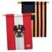 Breeze Decor Austria 2-Sided Polyester 3'3 x 2'3 ft. House Flag in Black/Red/Yellow | 40 H x 28 W in | Wayfair BD-CY-HP-108119-IP-BOAA-D-US13-BD